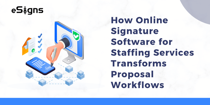 Online signature software for staffing services
