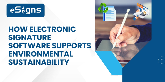 Electronic signature software supports sustainability