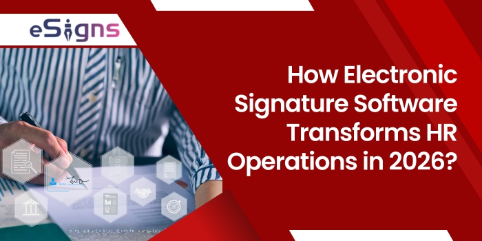 Electronic signature features for HR