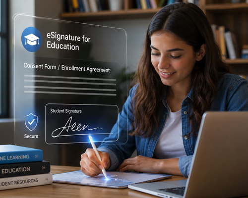online signature for education industry